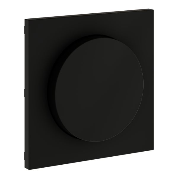 Накладка для светорегулятора поворотно-нажимного, S70 (черный матовый)