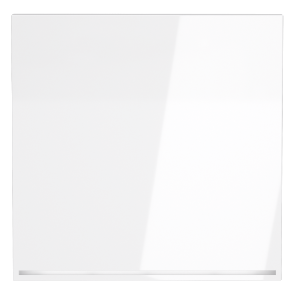 Клавиша для выключателя/переключателя одноклавишного с подсветкой, S70 (белый глянцевый)