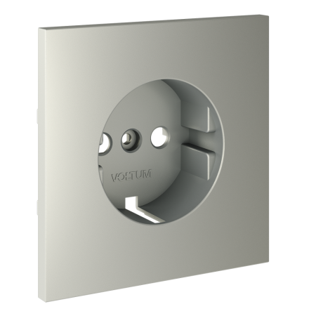 Накладка для розетки с заземлением, S70 (сталь)