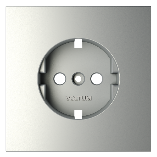 Накладка для розетки с заземлением, S70 (сталь)