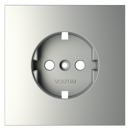 Накладка для розетки с заземлением, S70 (сталь)