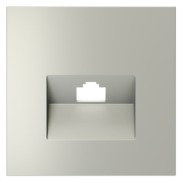 Накладка для розетки компьютерной RJ45 кат.6, S70 (сталь)