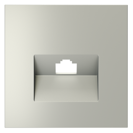 Накладка для розетки компьютерной RJ45 кат.6, S70 (сталь)