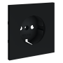 Накладка для розетки с заземлением, S70 (графит)