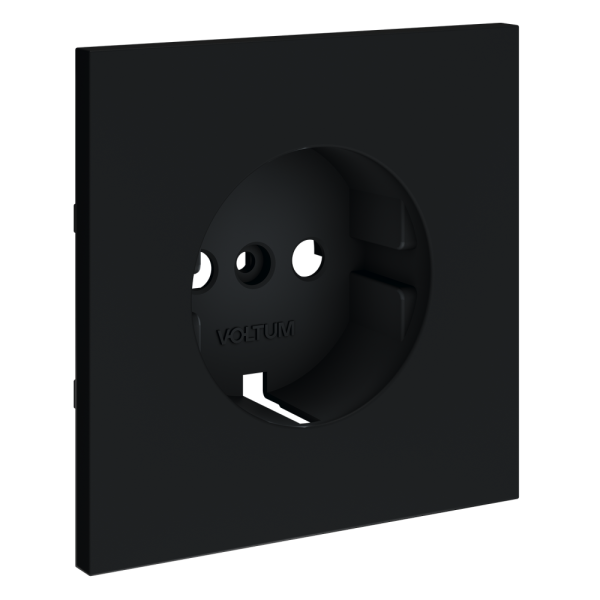 Накладка для розетки с заземлением, S70 (графит)