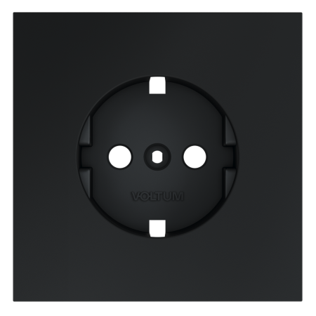 Накладка для розетки с заземлением, S70 (графит)