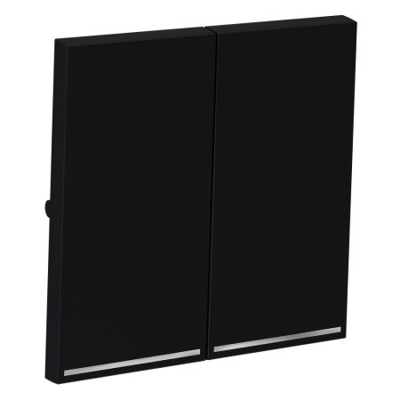 Клавиши для выключателя/переключателя двухклавишного с подсветкой, S70 (графит)