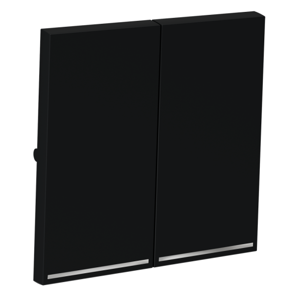 Клавиши для выключателя/переключателя двухклавишного с подсветкой, S70 (графит)