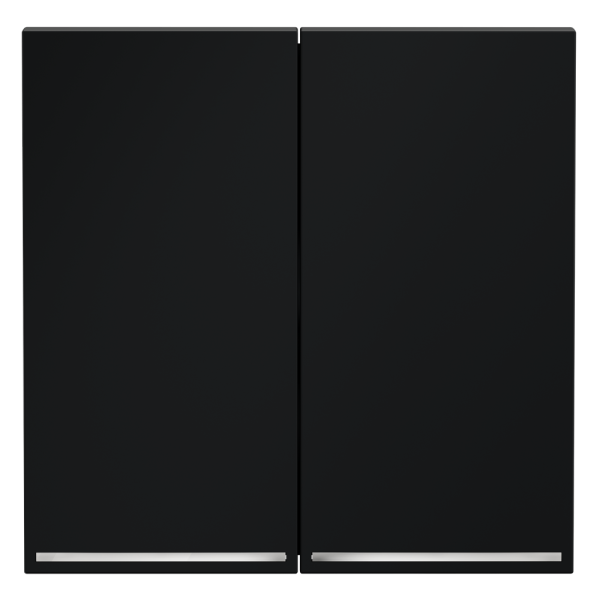 Клавиши для выключателя/переключателя двухклавишного с подсветкой, S70 (графит)