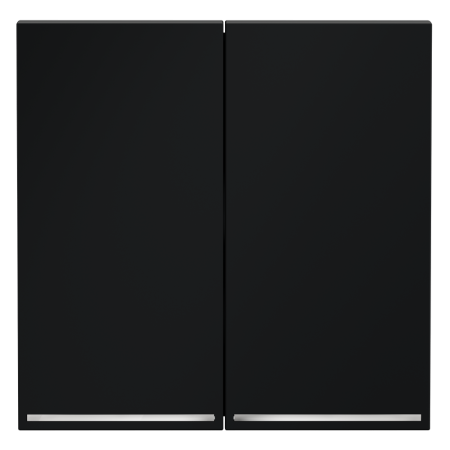 Клавиши для выключателя/переключателя двухклавишного с подсветкой, S70 (графит)