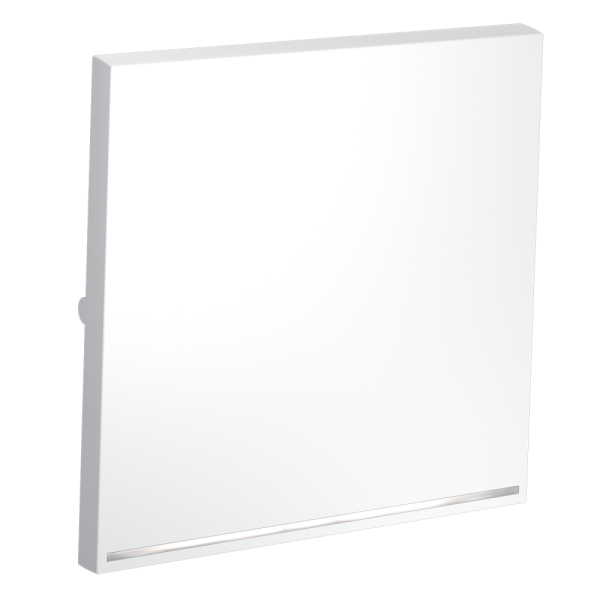 Клавиша для выключателя/переключателя одноклавишного с подсветкой, S70 (белый матовый)