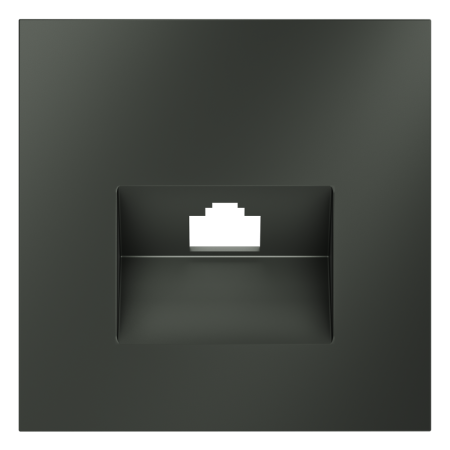 Накладка для розетки компьютерной RJ45 кат.6, S70 (титан)