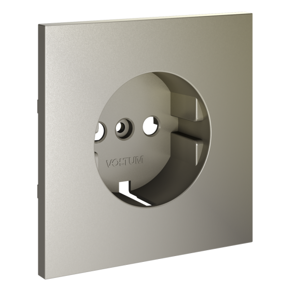 Накладка для розетки с заземлением, S70 (шелк)