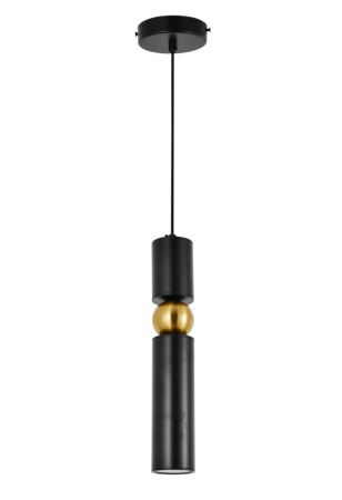 Светильник подвесной AM 498 black + bronzing