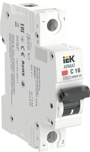 ARMAT Авт. выкл. M06N-DC 1P C 16А IEK
