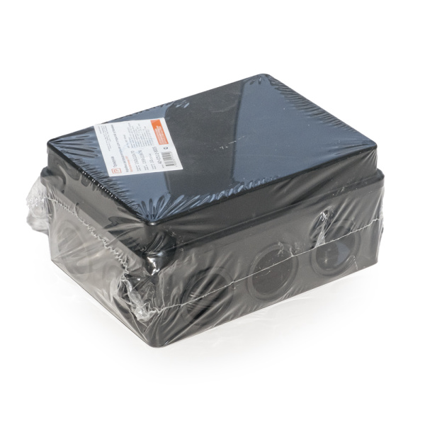 Коробка распределительная 40-0310-9005 для о/п безгалогенная (HF) черная 150х110х70 (28шт/кор) Промрукав