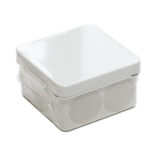 Коробка распределительная 60-0200 для прямого монтажа двухкомпонентная безгалогенная (HF) 70х70х40 (150шт/кор) Промрукав