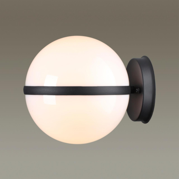 4832/1W NATURE ODL21 739 черный/акрил Ландшафтный настенный светильник E27 1*10W IP44 LOMEO LOMEO