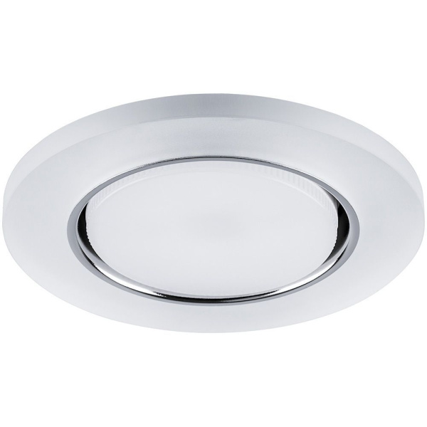 Светильник встраиваемый с белой LED подсветкой Feron CD5020 потолочный GX53 без лампы, белый матовый FERON CD5020