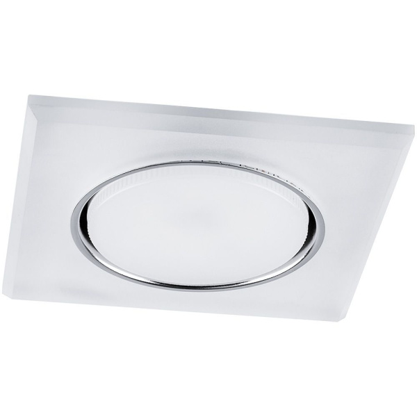 Светильник встраиваемый с белой LED подсветкой Feron CD5022 потолочный GX53 без лампы, белый матовый FERON CD5022