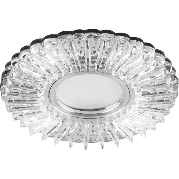 Светильник встраиваемый с белой LED подсветкой Feron CD900 потолочный MR16 G5.3 белый FERON CD900