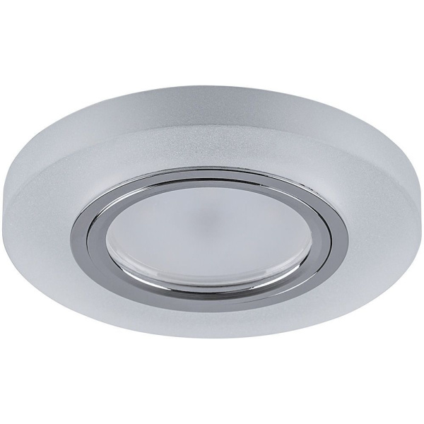 Светильник встраиваемый с белой LED подсветкой Feron CD8060 потолочный MR16 G5.3 белый матовый FERON CD8060