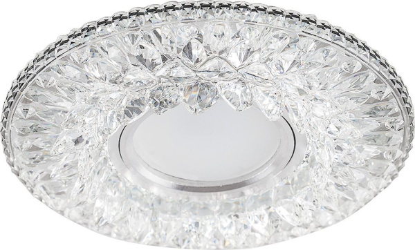 Светильник встраиваемый с LED подсветкой Feron CD942 потолочный MR16 G5.3 прозрачный FERON CD942