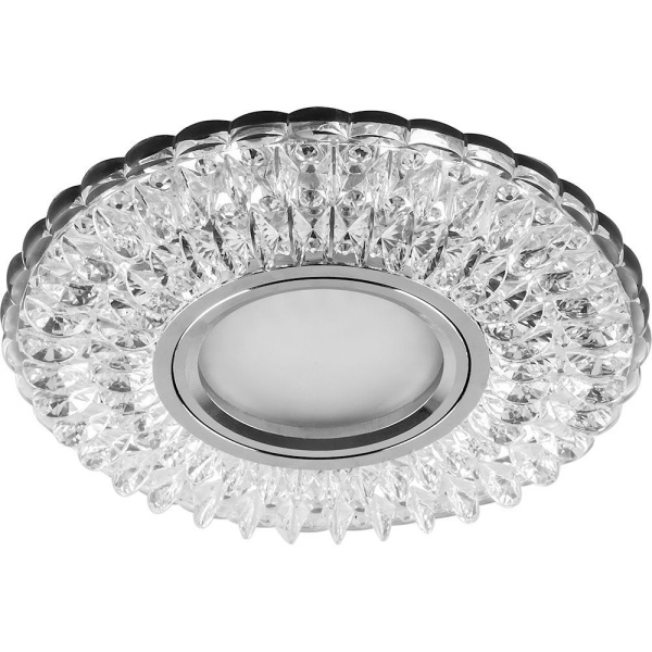Светильник встраиваемый с белой LED подсветкой Feron CD937 потолочный MR16 G5.3 прозрачный FERON CD937