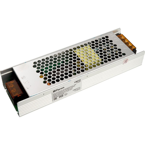 Трансформатор электронный для светодиодной ленты 150W 24V (драйвер), LB019 FERON LB019