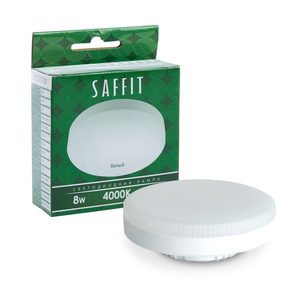 Лампа светодиодная SAFFIT SBGX5308 GX53 8W 230V 4000K SAFFIT SBGX5308