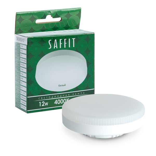 Лампа светодиодная SAFFIT SBGX5312 GX53 12W 230V 4000K SAFFIT SBGX5312