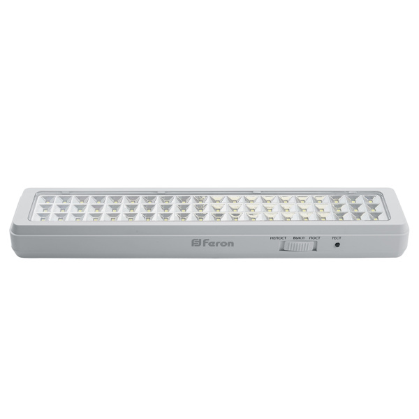 Светильник аварийный, 60 LED AC/DC, белый, EM112 FERON EM112