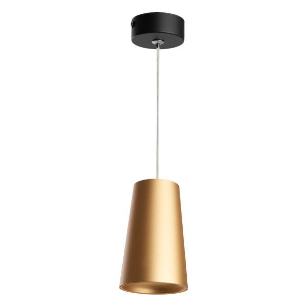 Светильник потолочный Feron ML1858 Barrel BELL levitation на подвесе 1,7 м MR16 35W 230V, золото черный FERON ML1858