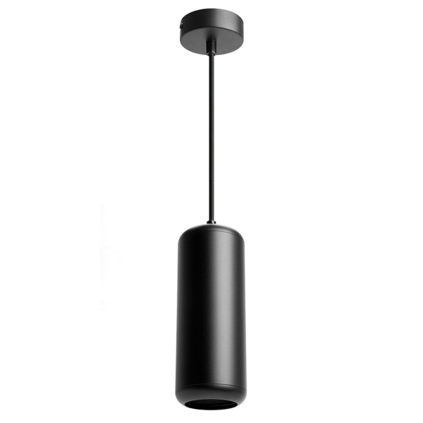 Светильник потолочный Feron HL3658 Barrel ECHO levitation 12W, 230V, GX53, чёрный, с антибликовой сеточкой, на подвесе 1,7 м FERON HL3658