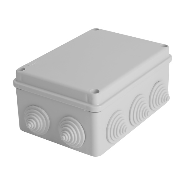 Коробка разветвительная STEKKER EBX10-310-55, 150*110*70мм,10 вводов, IP55, светло-серая (GE41242) STEKKER EBX10-310-55