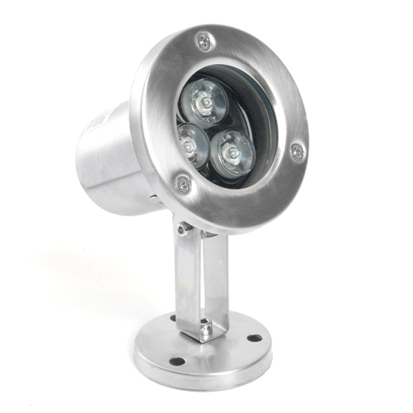 Светодиодный прожектор подводный Feron LL-822, 3W, AC24V, низковольтный, RGB, металлик, 80*80*130mm, IP68 FERON LL-822