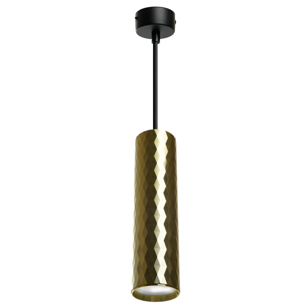 Светильник потолочный Feron ML1888 Barrel PRISM levitation на подвесе MR16 35W, 230V, чёрный, золото 55*200 FERON ML1888