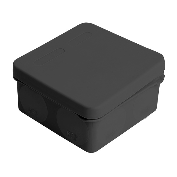 Коробка разветвительная 2х компонентная HF EBX40-38-67 100*100*50мм,8 вводов,IP67,черная(GE42455-05) STEKKER EBX40-38-67