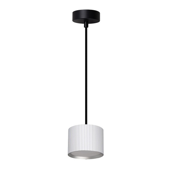 Светильник потолочный Feron Barrel HL4588 ARIA levitation 12W, 230V, GX53, серебро + черный, на подвесе 1,7 м FERON HL4588