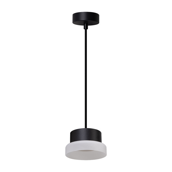Светильник потолочный Feron Barrel HL4608 OPAL levitation 12W, 230V, GX53, черный, на подвесе 1,7 м FERON HL4608
