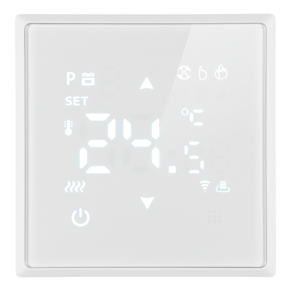Терморегулятор Wi-Fi (механизм), STEKKER, 250В, 3500Вт, серия Эмили, RSW00-5119-01, белый фарфор, soft touch STEKKER RSW00-5119-01