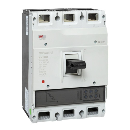 Выключатель автоматический в литом корпусе AV-POWER-4/4 1000А 50кА ETU2.0 EKF