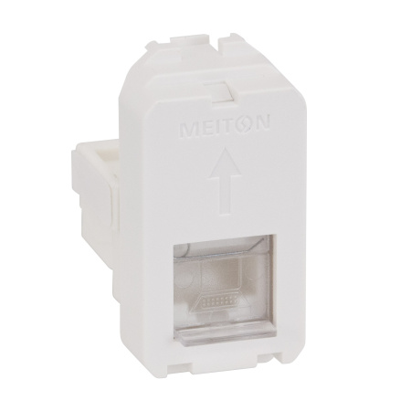 Розетка телефонии RJ11, 1 модульная MEITON A4258RJ11