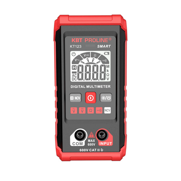 Мультиметр цифровой SMART KT 123 серия PROLINE компактный SMART с True RMS с автоматическим выбором режимов и пределов измерений
