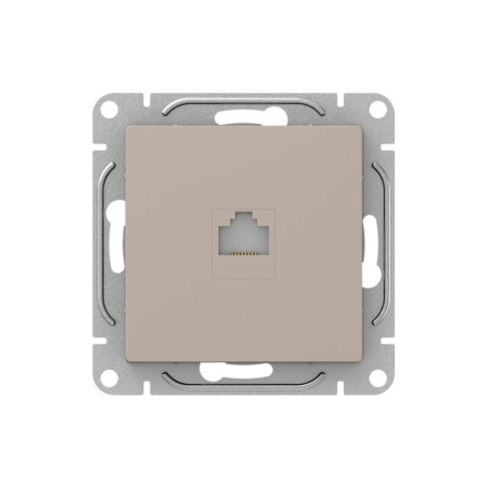 Механизм розетки RJ45 (cat6), кремовый Эпика EKF
