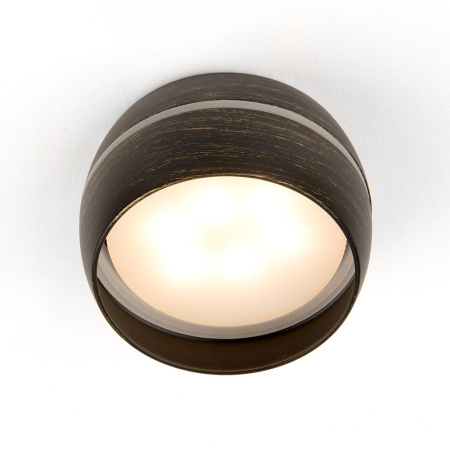 Спот GWL-GX53-M-IP20 Чаша Черненое Золото с боковым рассеивателем