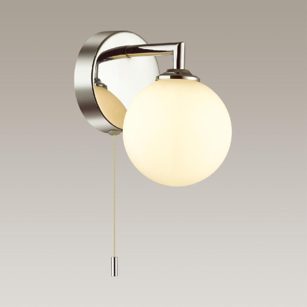 4565/1W VINTAGE LN22 000 хром, белый Бра с выключателем G9 1*40W 220V PIPER