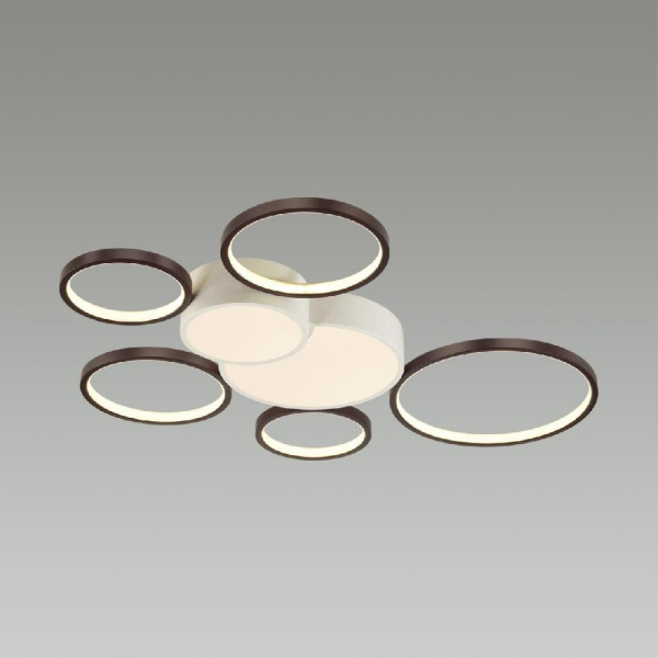 5254/99CL LEDIO LN23 246 белый, черный Люстра потолочная диммир. с ДУ LED 126W 8316Лм 220V NORBERT