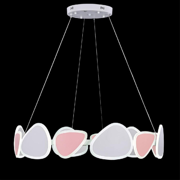 5612/99L LEDIO LN23 154 белый, розовый Люстра LED диммир. с ДУ 116W 3000-6000К 9576Лм 220V KUMIKO