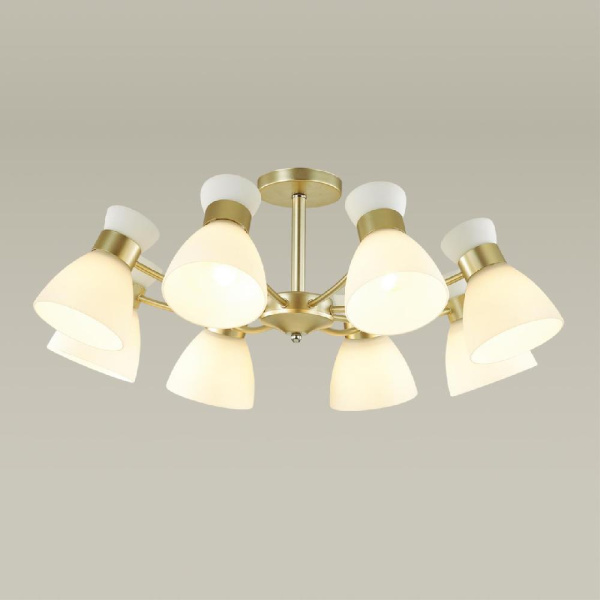 4535/8C COMFI LN21 80 матовое золото Люстра потолочная E27 8*60W 220V WILMA